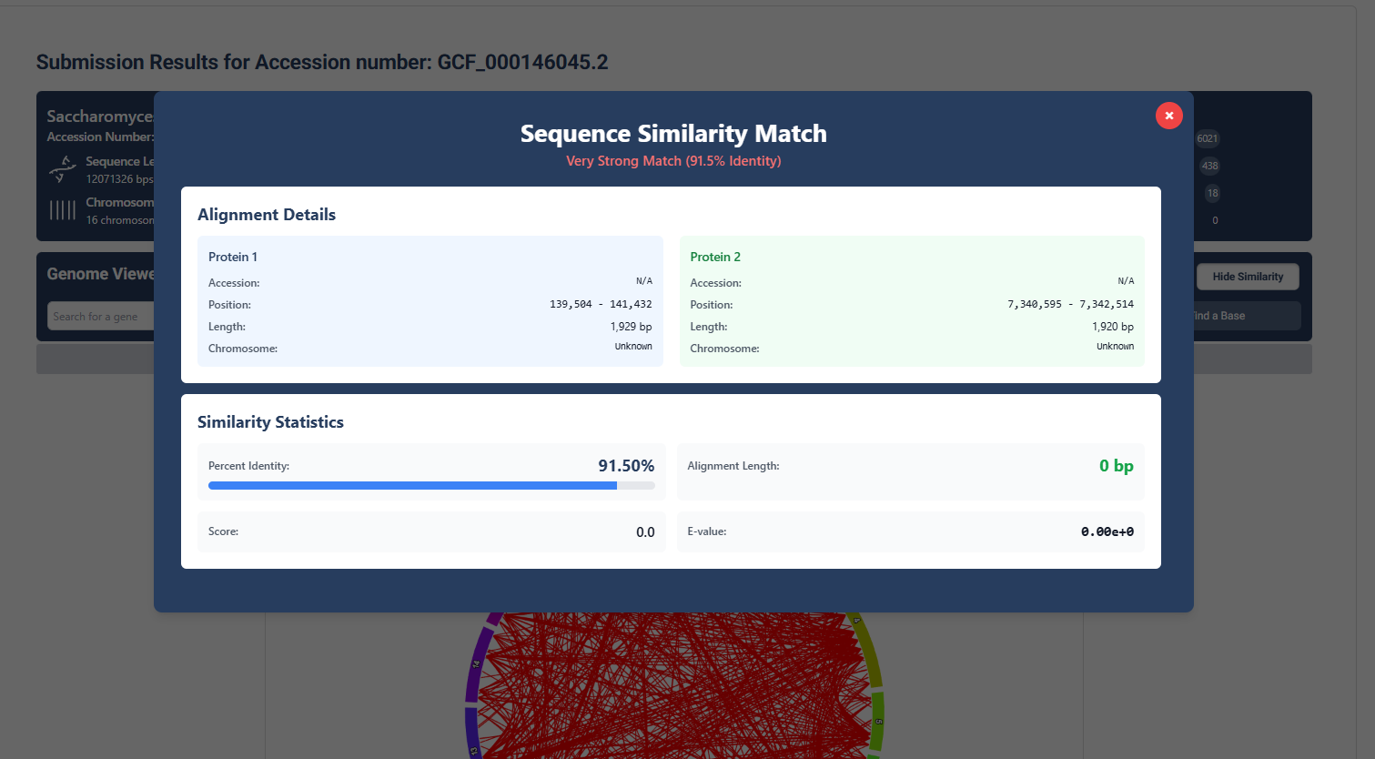 Inspect Specific Gene Similarity Data